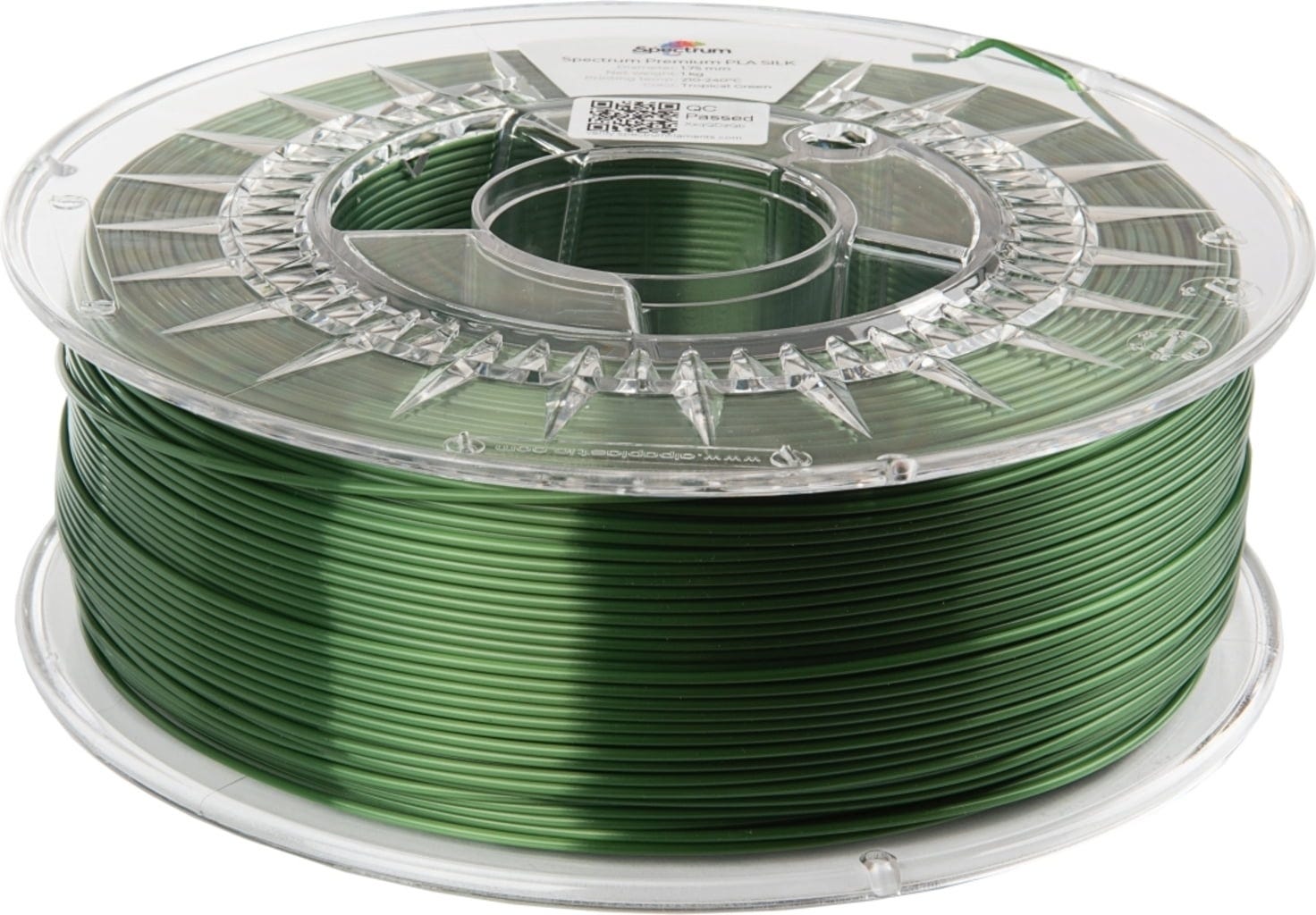 Spectrum  SILK PLA Tropical Green, 1,75 mm / 1000 g    PLA-Filament mit Silk-Effekt