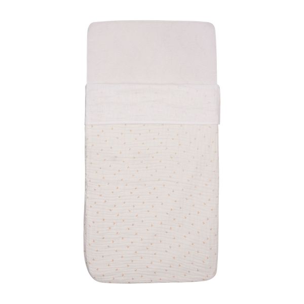 Jollein Slub Wieglaken - 75 x 100 cm - Ivory