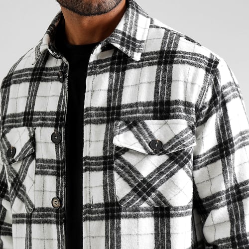 Surchemise A Carreaux 0339 Noir Blanc