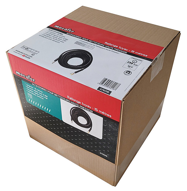 Rallonge tuyau 15 M pour nettoyeur haute pression 230BAR Mecafer