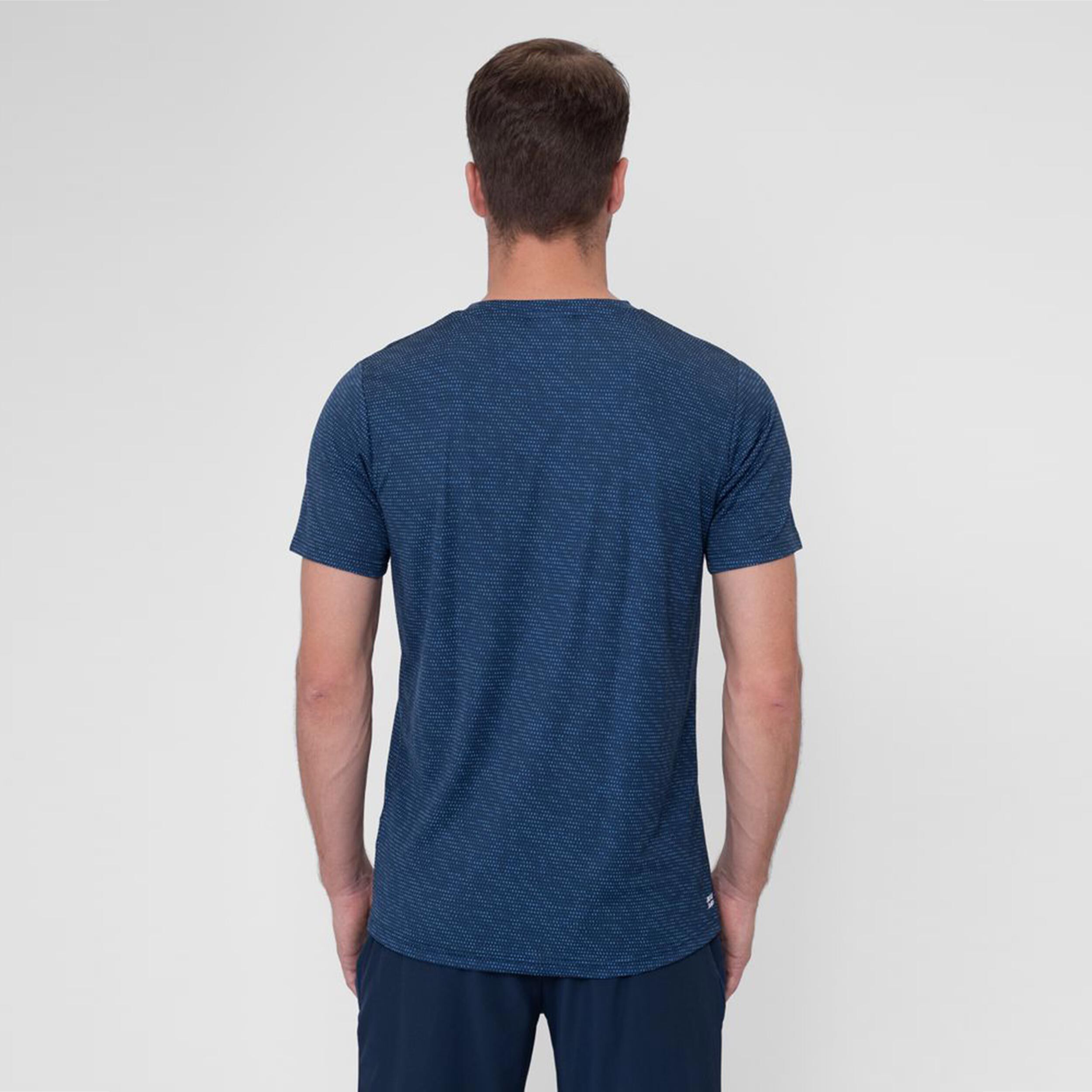 BIDI BADU Beach Spirit Crew Two Colored T-shirt Hommes - Bleu Foncé
