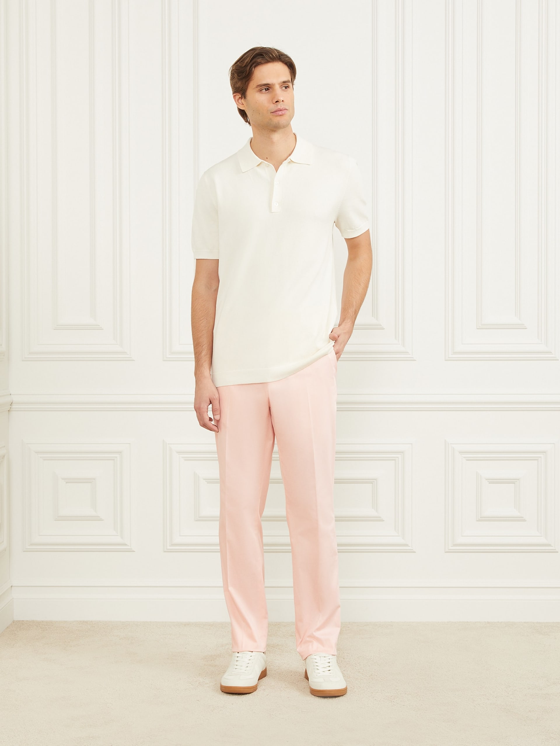 Polo de suéter de desempenho formal