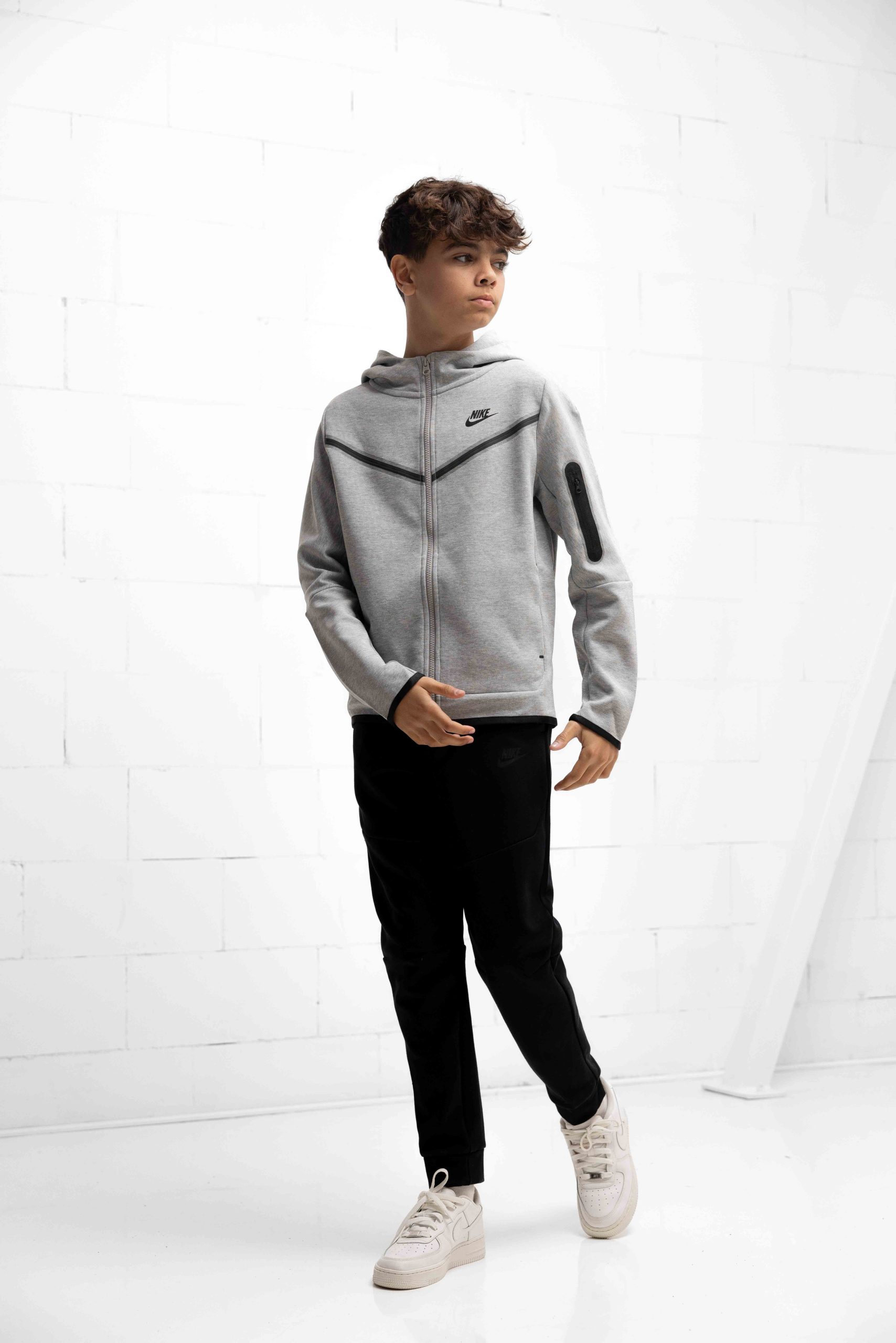 Nike Tech Fleece Trainingsjack Kids Grijs