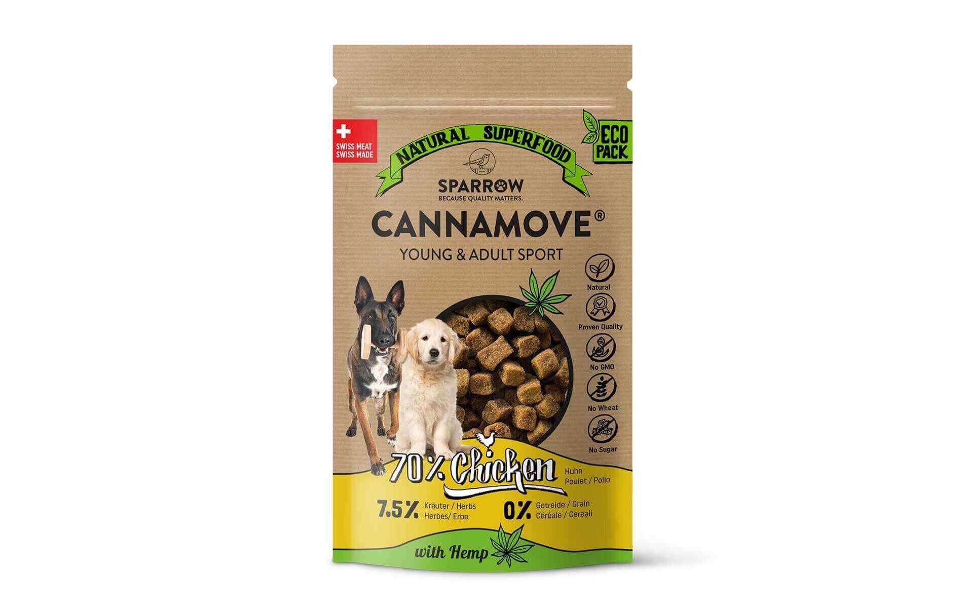 Snack CannaMove Huhn Young & Adult Sport, 200 gSnack für Hunde