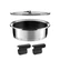 Ycône - Sauteuse revêtue 24cm, anses silicones et 1 couvercle Cuisinox