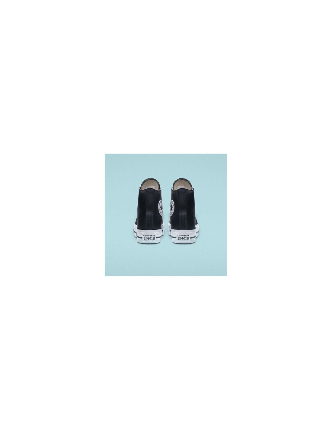 converse sneakers compensées montantes femme chuck taylor lift clean hi noir
