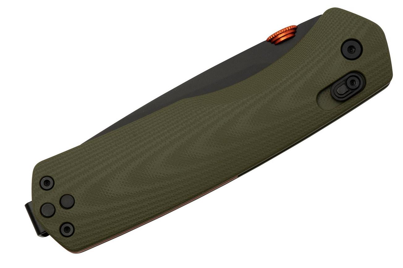 The James Brand The Carter XL, OD Green G10  Orange, Black, KKN116194-00, zakmes