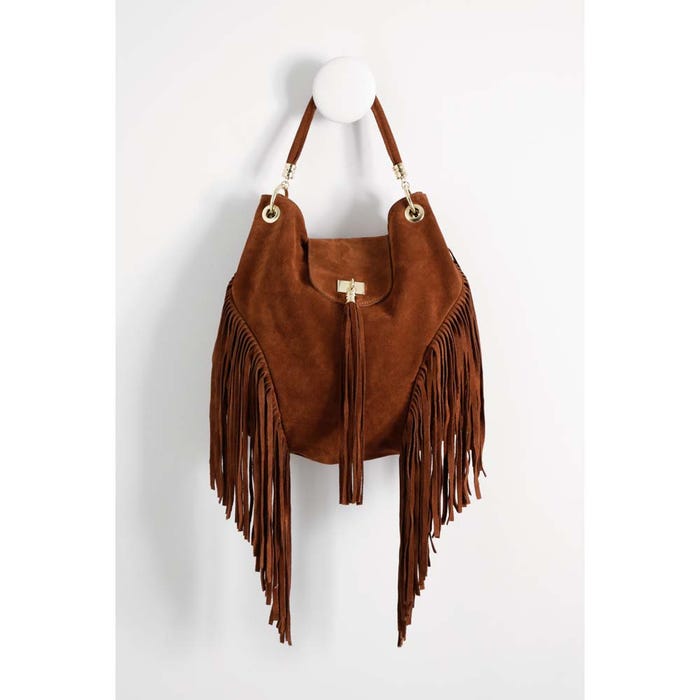Veritas-Suède hobo tas fringes