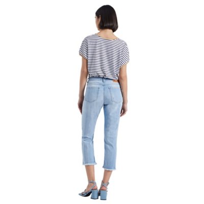 Jean femme Bleu Clair Ourlets PLEASE