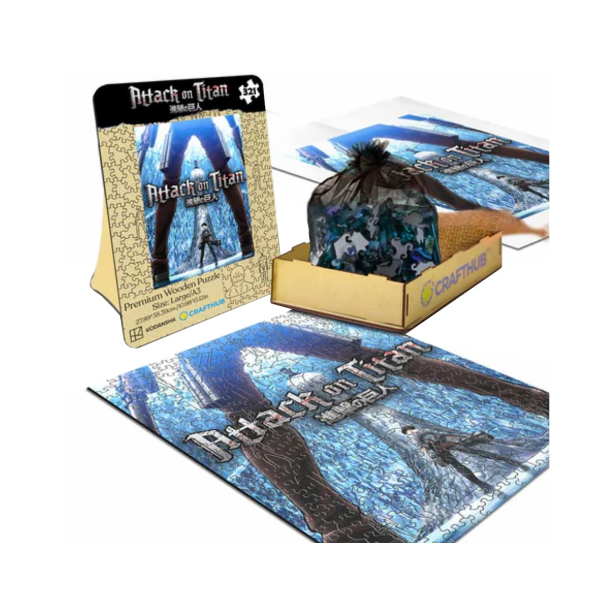 Crafthub Attack on Titan puslespill (Guardian of the Cavern)
