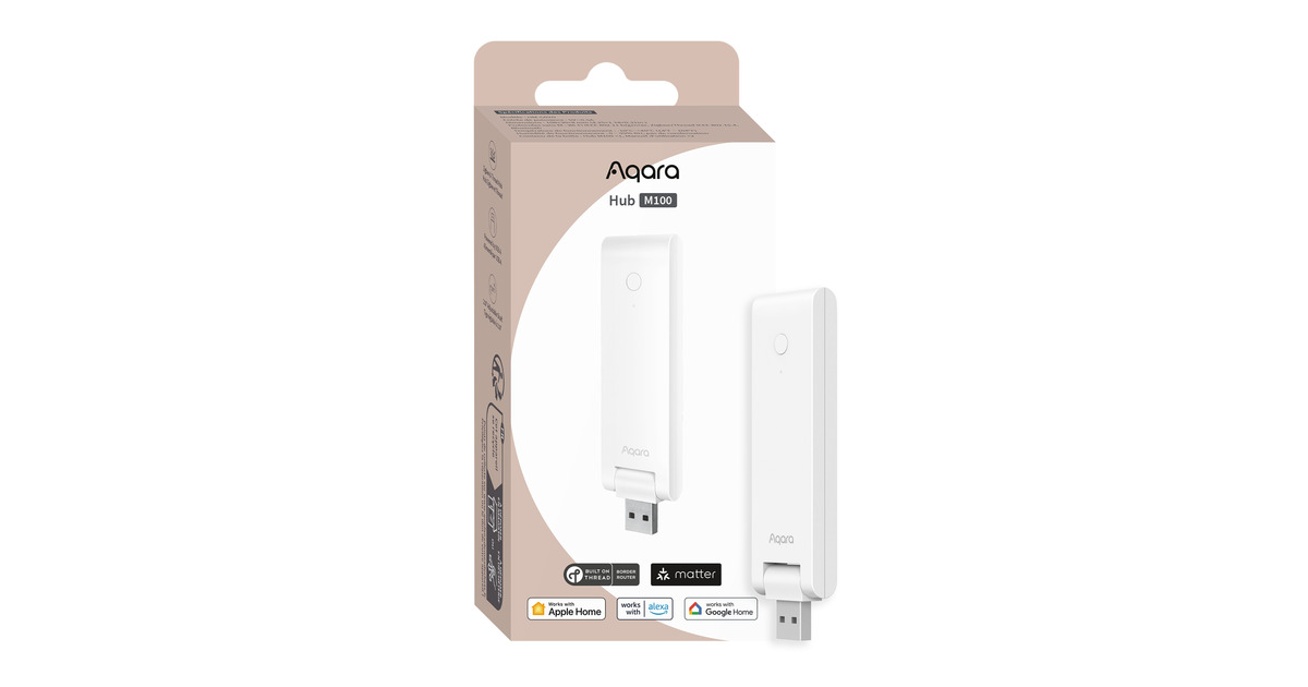 AqaraHub M100 basisstation  (Wit, Matter, Thread, Zigbee )