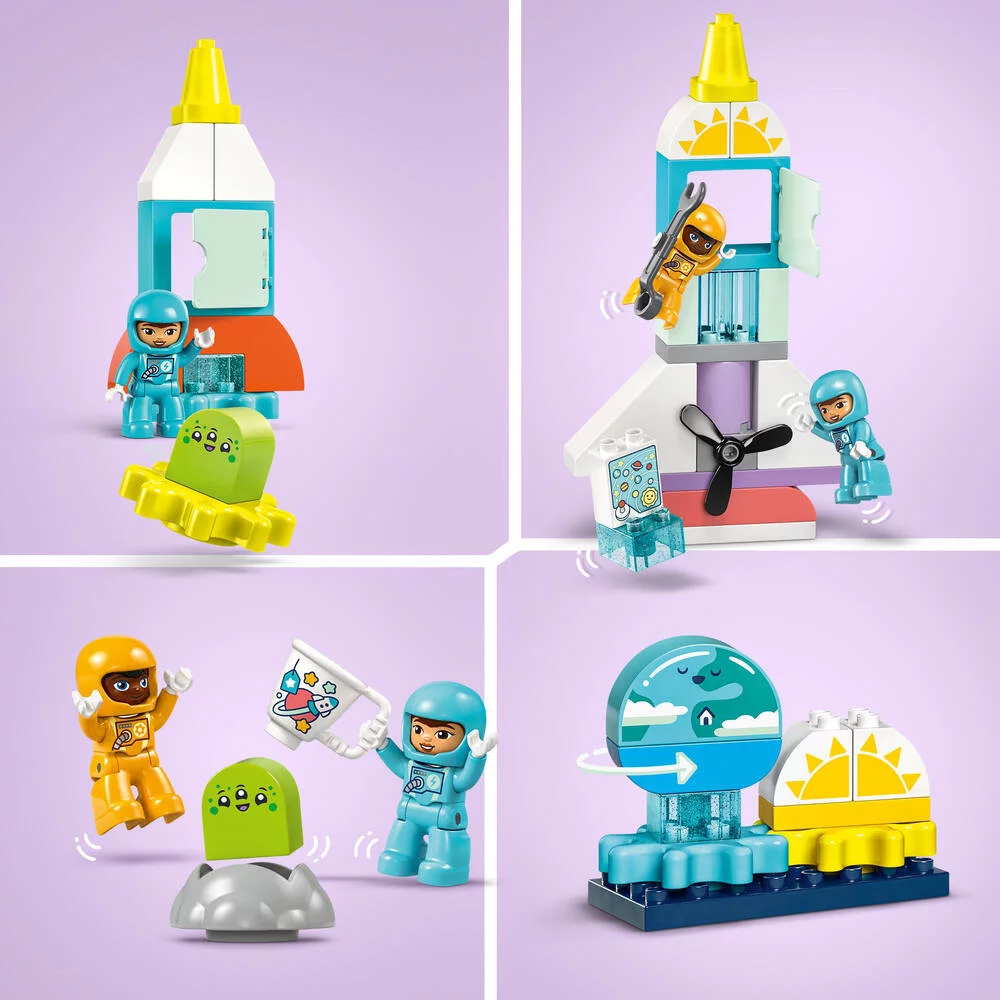 LEGO®DUPLO®MA VILLE 10422 - L'AVENTURE EN NAVETTE SPATIALE 3-EN-1