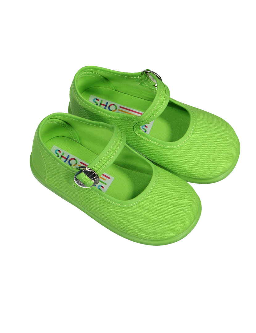 Pistachio Canvas Ballet Flats