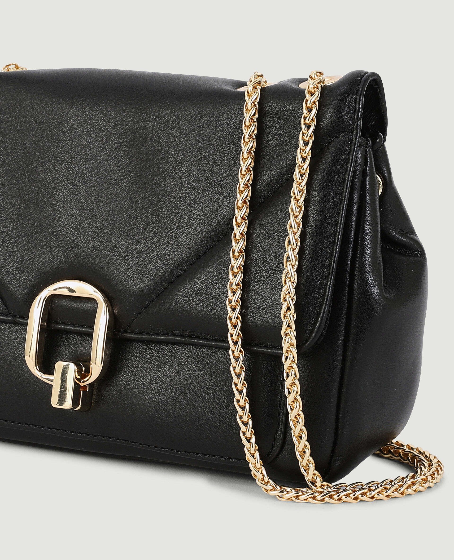 Sac pochette avec chaines - Noir