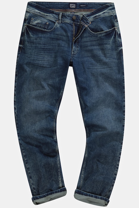 STHUGE Jeans, Loose Fit, Dirty Wash, 5-Pocket, bis 72/36