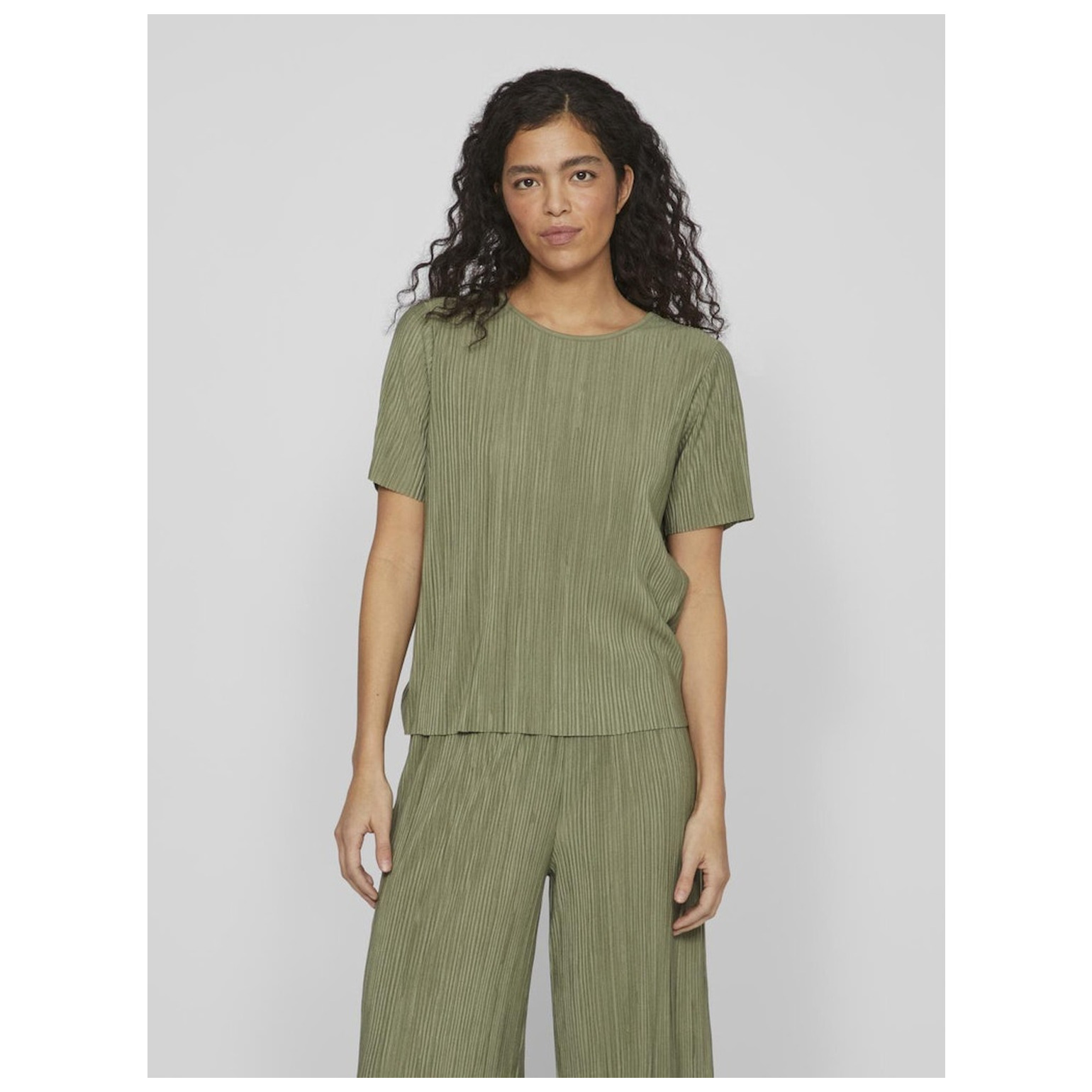 Vila VIPLISA O-NECK S/S TOP - NOOS
