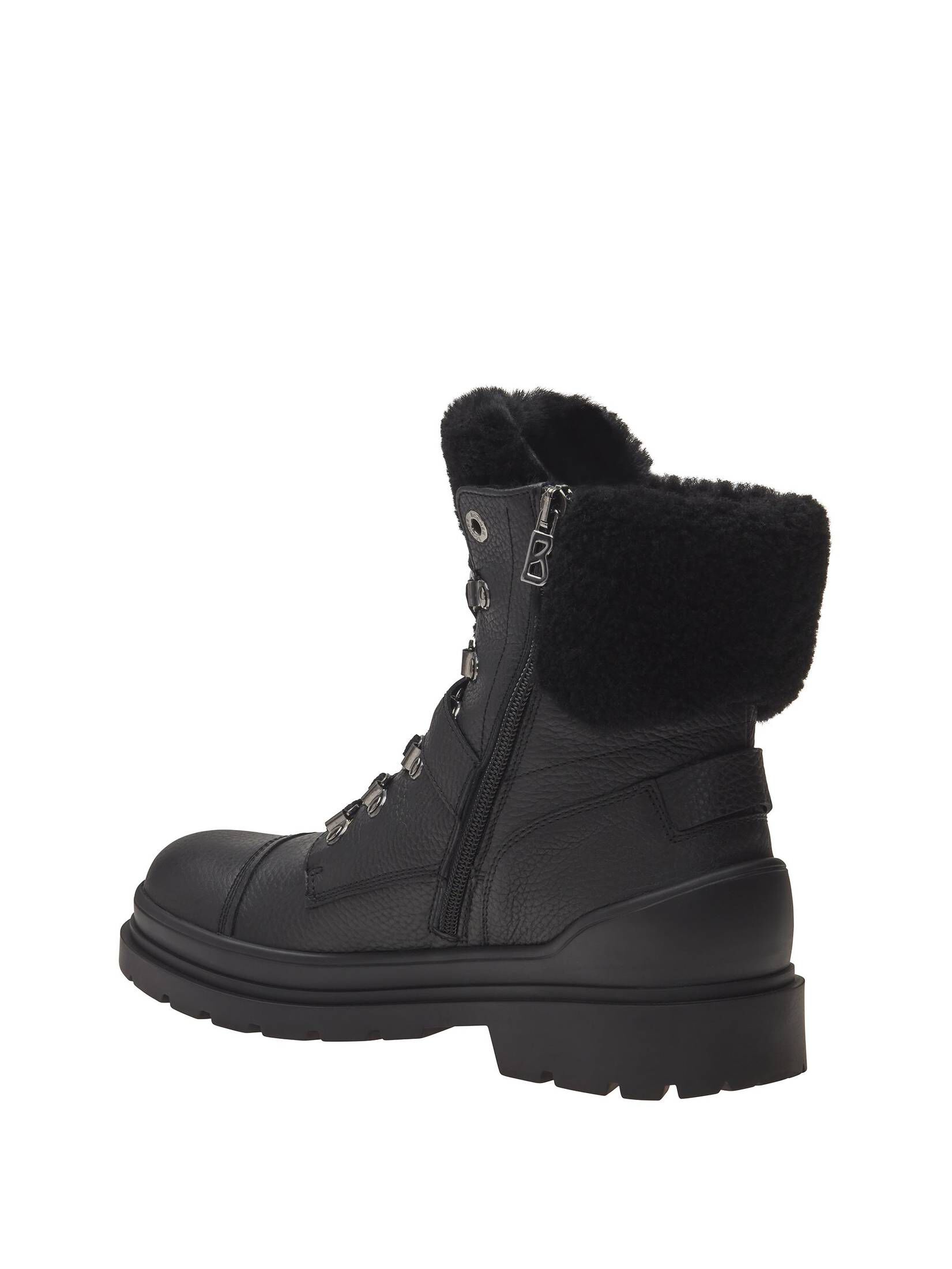 BOGNER| Damen Schnürboots aus Leder ST. MORITZ SHEARLING mit Spikes