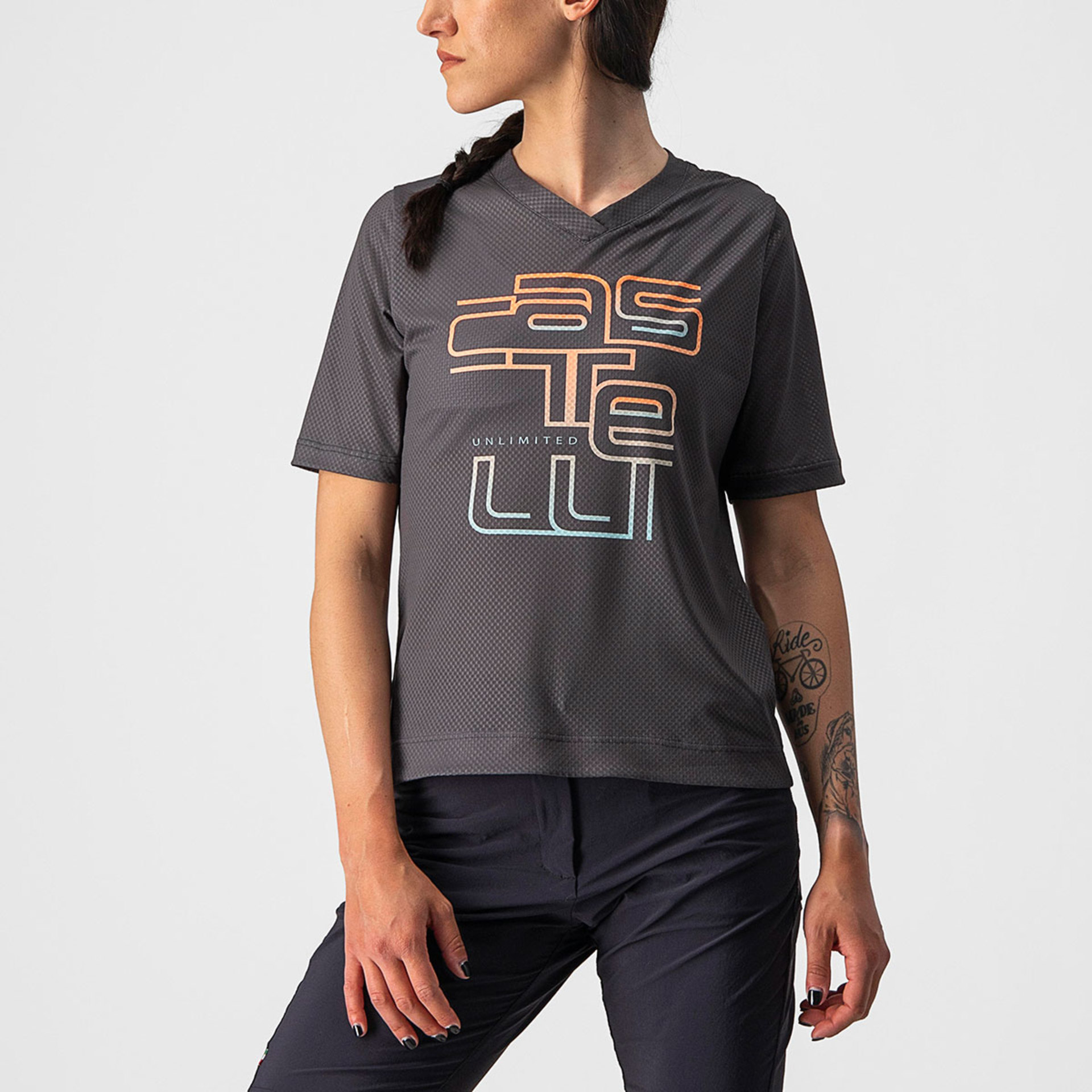 Castelli Trail MTB Fietsshirt Grijs Dames