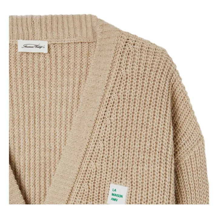 American Vintage Cardigan Crashway Laine et Alpaga | Beige
