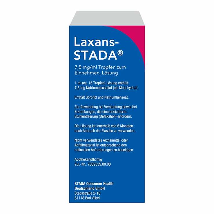 Laxans-STADA 7,5 mg Tropfen zum Einnehmen, 50 ml