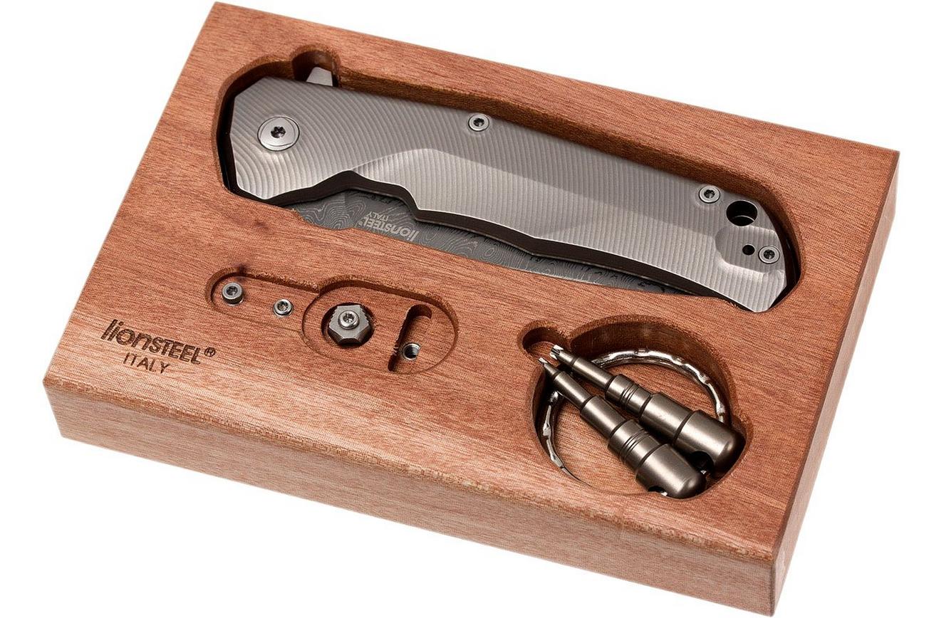 LionSteel TRE DR GY Titanium, Raindrop-damast