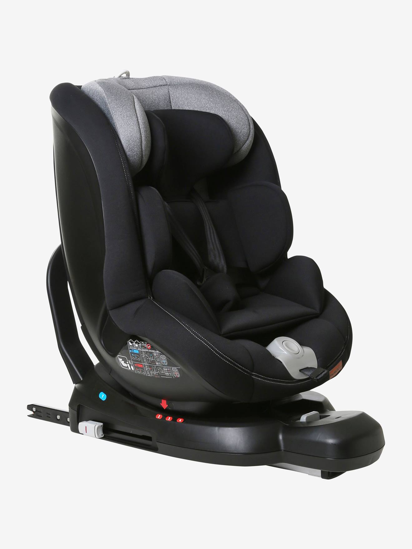 Cadeira auto giratória Isofix VERTBAUDET i-Size Spiro Grupo 0+/1, preta