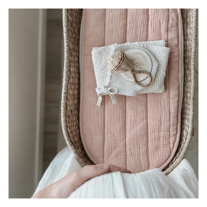 Olli Ella Matelas à langer Lux pour panier | Rose