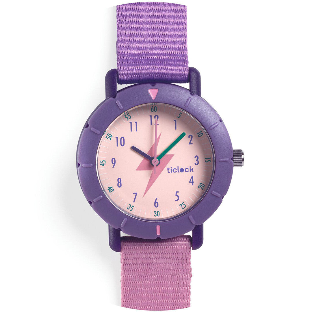 Djeco kinderhorloge purple flash