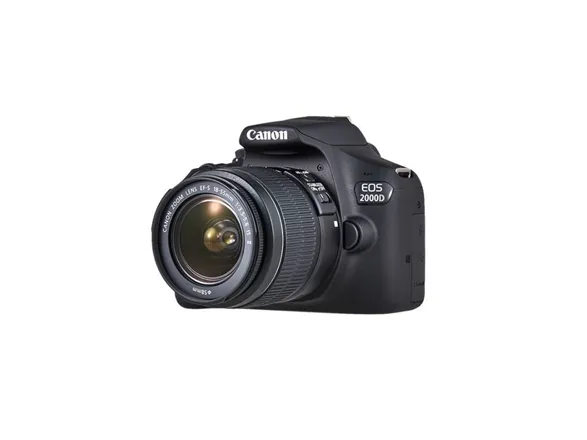 Canon EOS 2000D - Digitalkamera - SLR - 24.1 MP - APS-C - 1080p / 30 fps - 3x optisk zoom EF-S 18-55 mm III objektiv - Wi-Fi, NFC