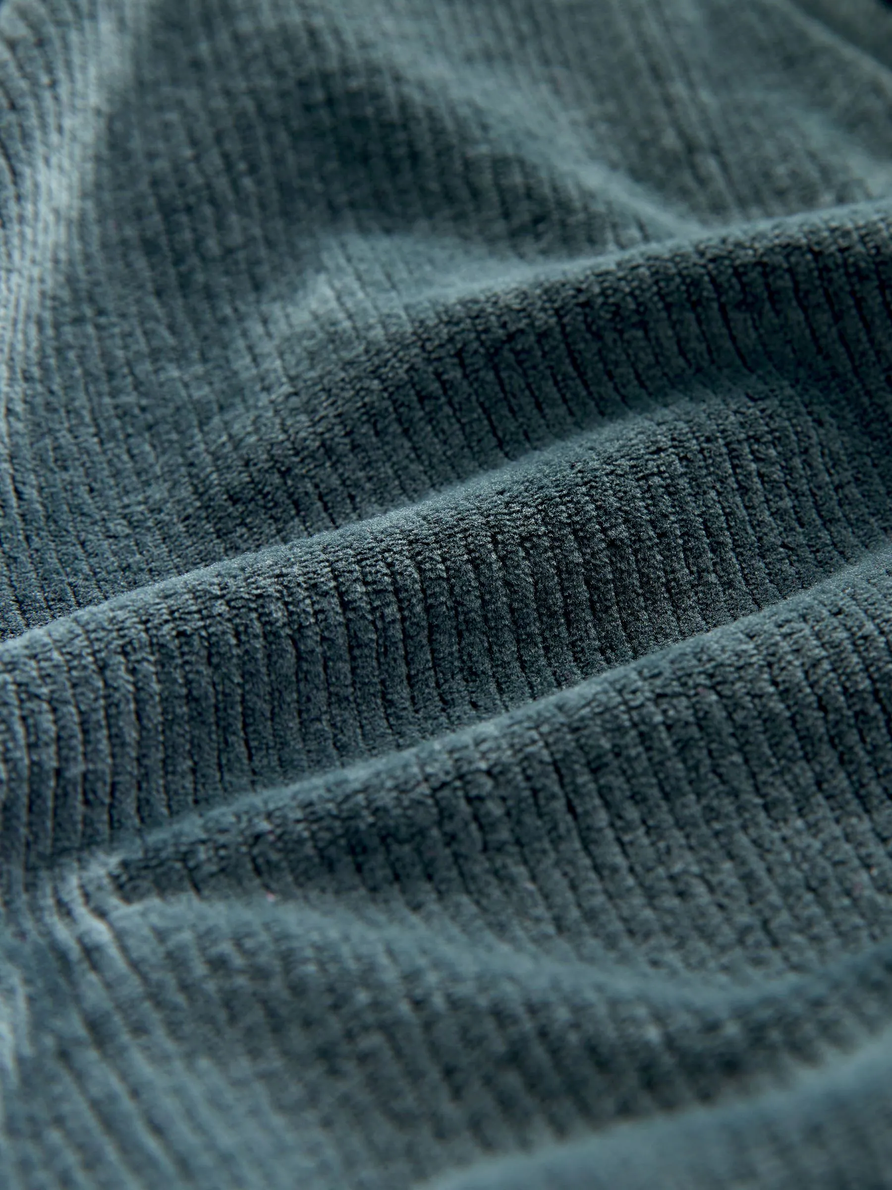 Blauw - Studio Cosy Ribbed Dressing Gown