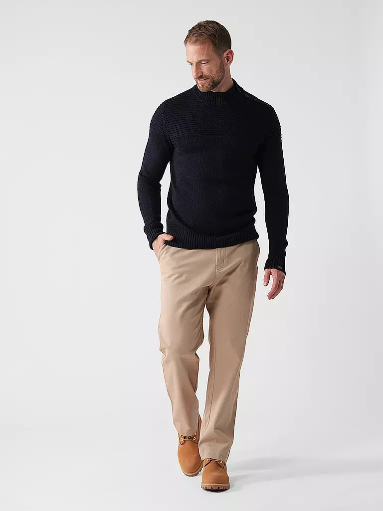 BUTCHER OF BLUE Pullover MORRIS MOCK blau