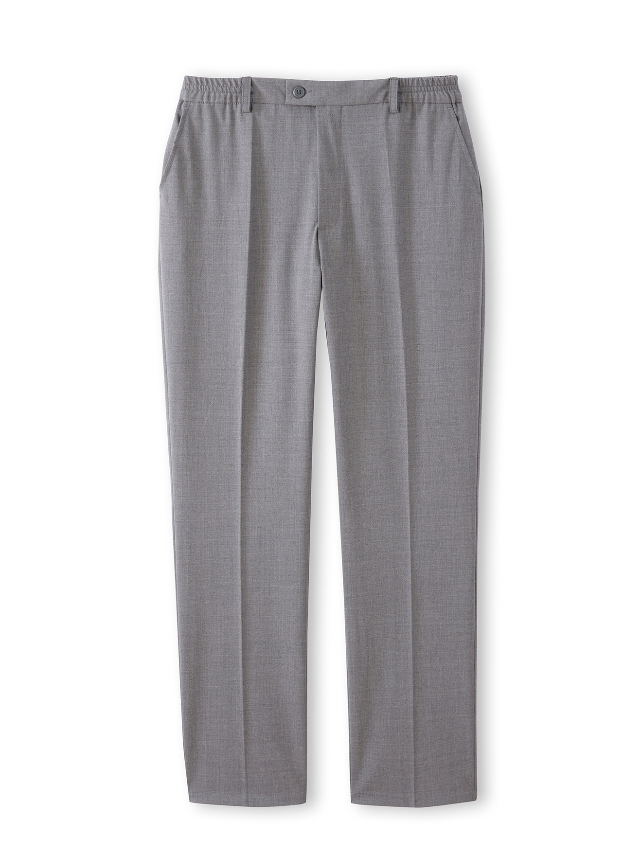 Pantalon ville élastiqué, 43% laine