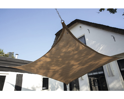 Vierkant zonnescherm Coolfit zand 360x360 cm