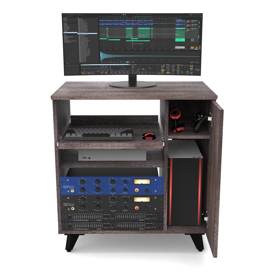 Glorious Modular Side Rack Walnut voor Sound Desk en Workbench