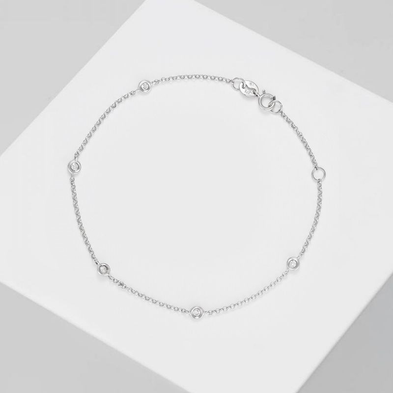 Bracelet Or Blanc et Diamant
