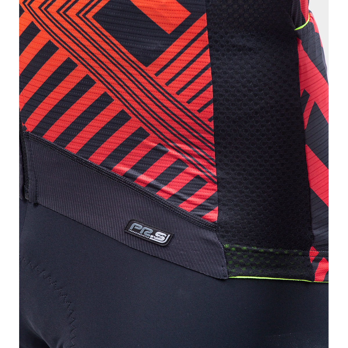 Ale PR-S Checker Fietsshirt Korte Mouwen Rood Heren