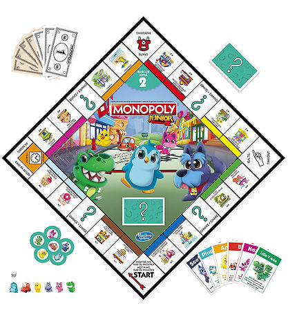 Hasbro Brettspiel - Monopoly Junior - 2-I-1