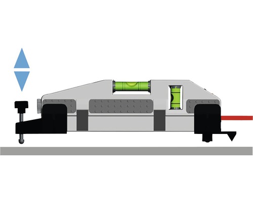 Tegellaser, laserliner, laserwaterpas, HandyLaser Compact