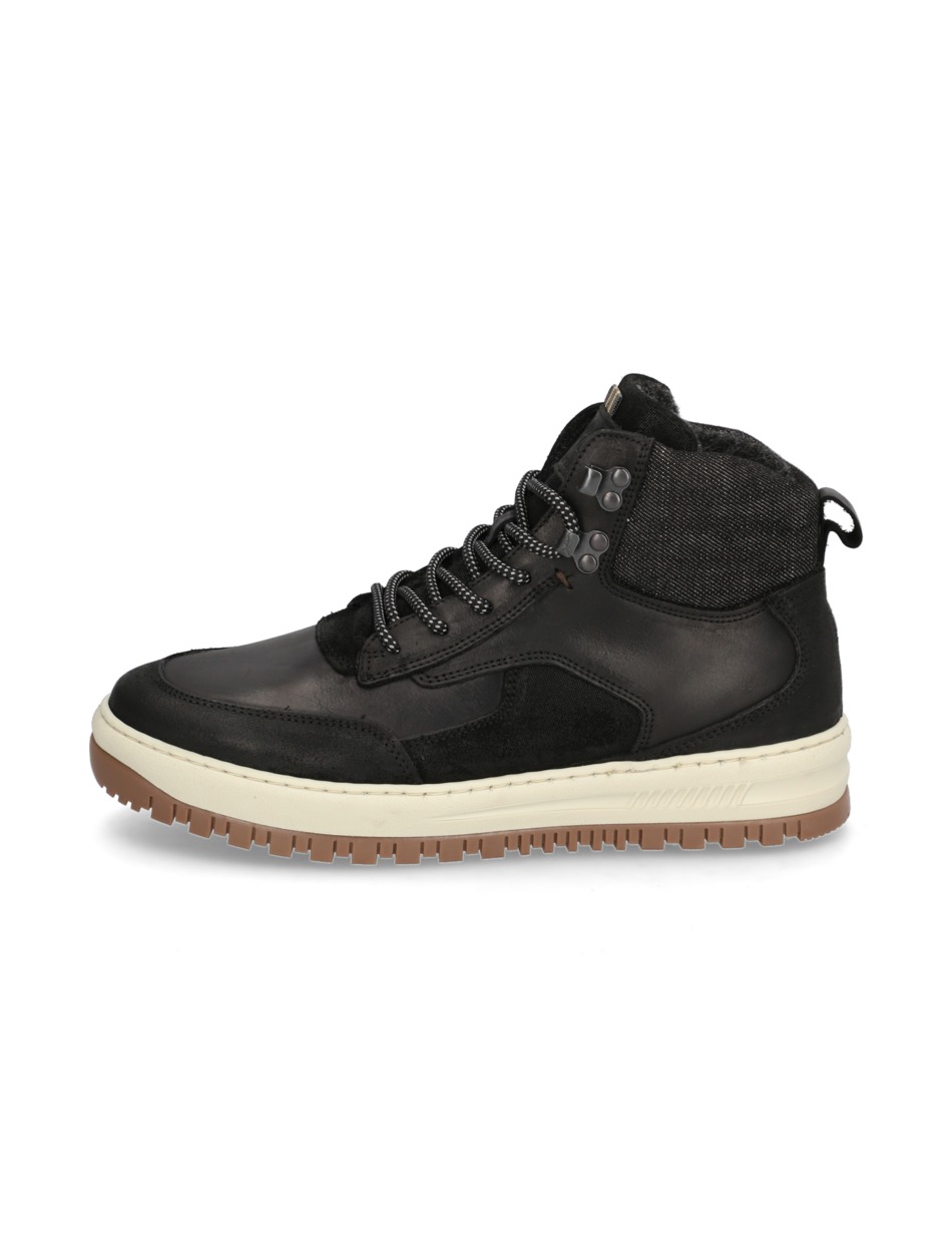 Lederkombination Boot