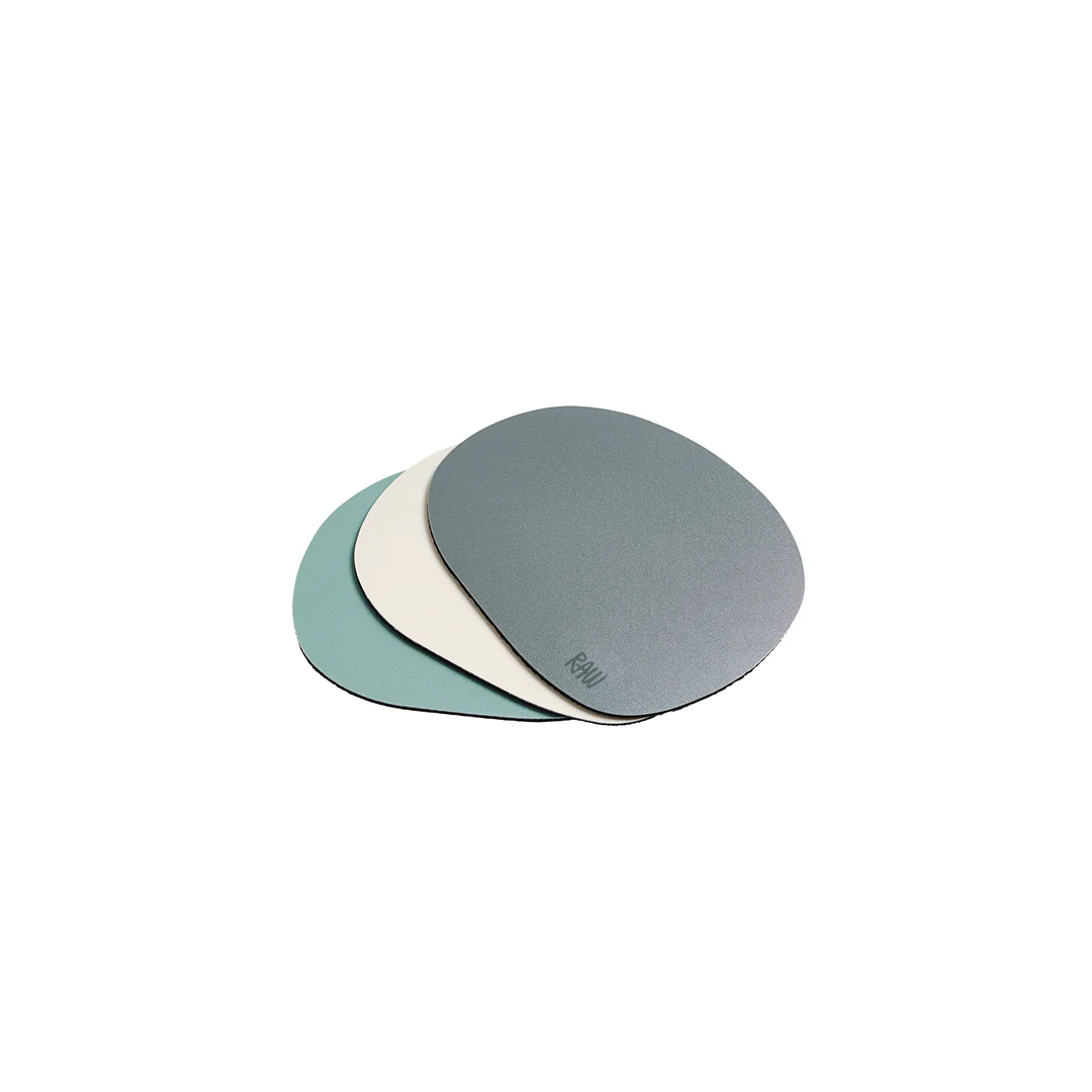 RAW  Silicone glasbrik, lysegrå - 6 stk.