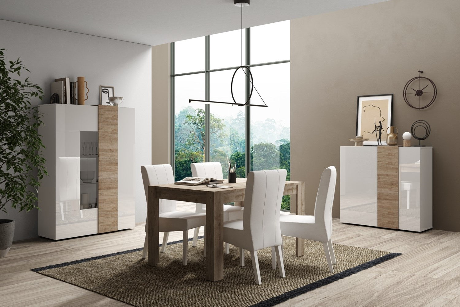 Benvenuto Design Venus Vitrinekast Wit Hoogglans | Kadiz