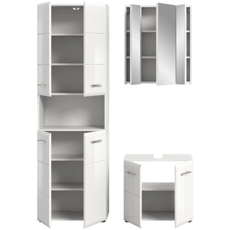 Hioshop Ice badkamer I65 wit hoogglans- wit