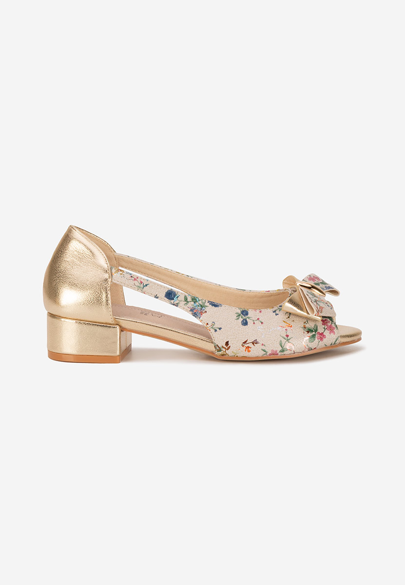 Chaussures à petit talon beige Anevia