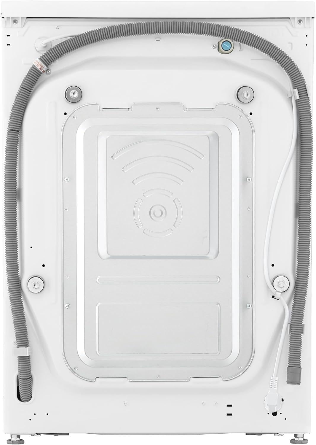 LG V5WD95SLIM, Klasse A - E, Frontlader-Waschtrockner 9-5 kg, Waschtrockner Slim 53,5 cm Tiefe, Wi-Fi, AI Direct Drive, Tiefenreinigung mit Dampf, TurboWash 360, Große Kapazität, Weiß