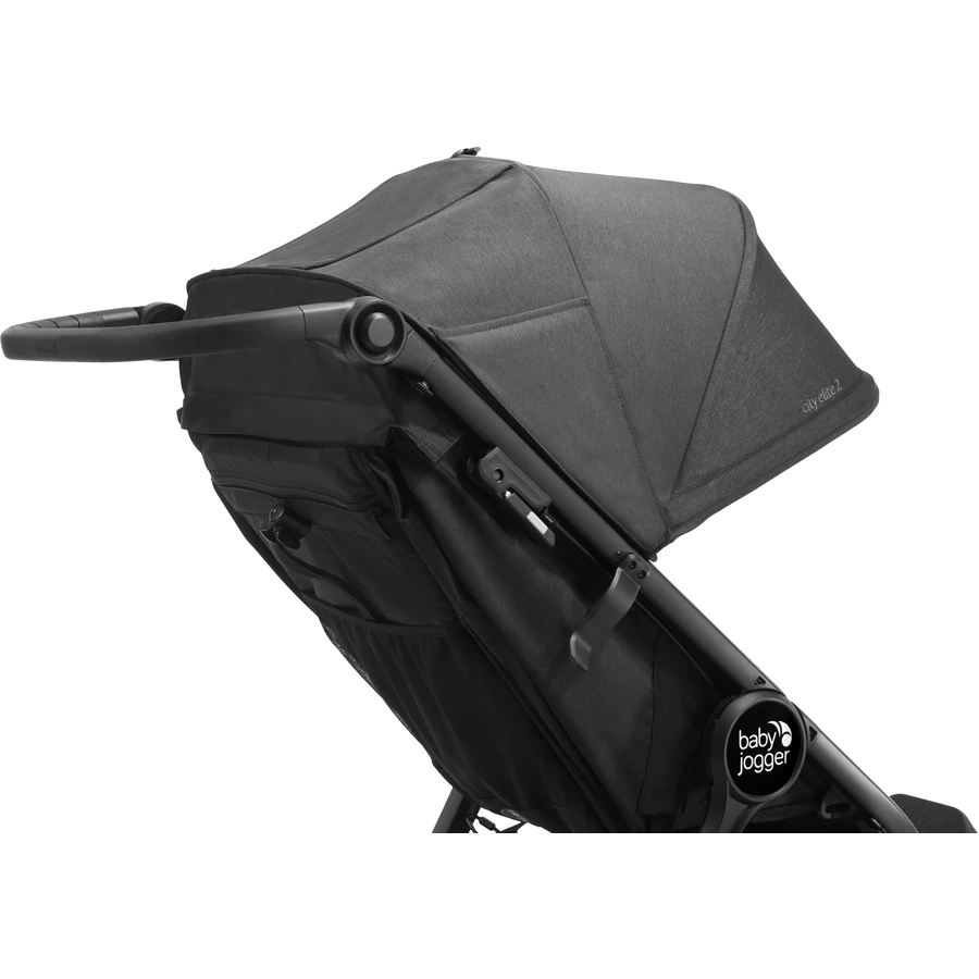 baby jogger Kombi-Kinderwagen City Elite 2 Opulent Black inklusive Babywanne, Sicherheitsbügel und Wetterschutz