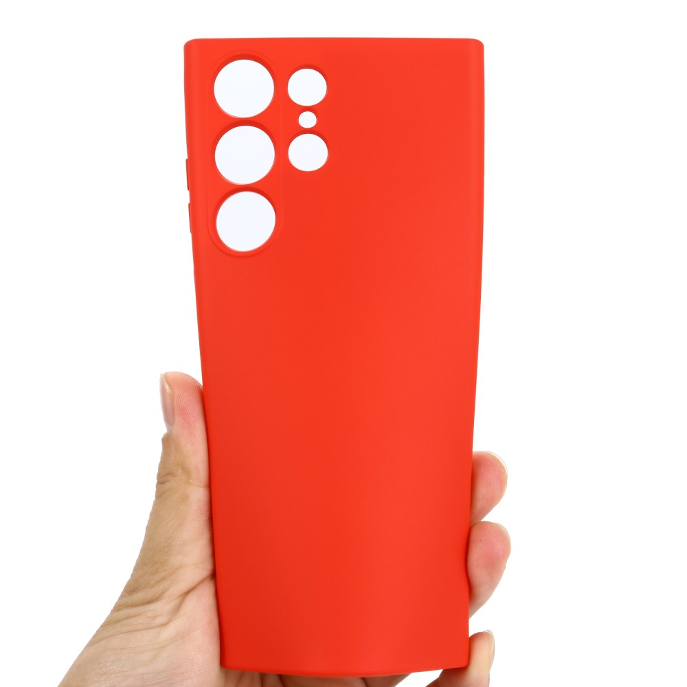 Samsung Galaxy S23 Ultra 5G Silikon Case Hülle - Rot