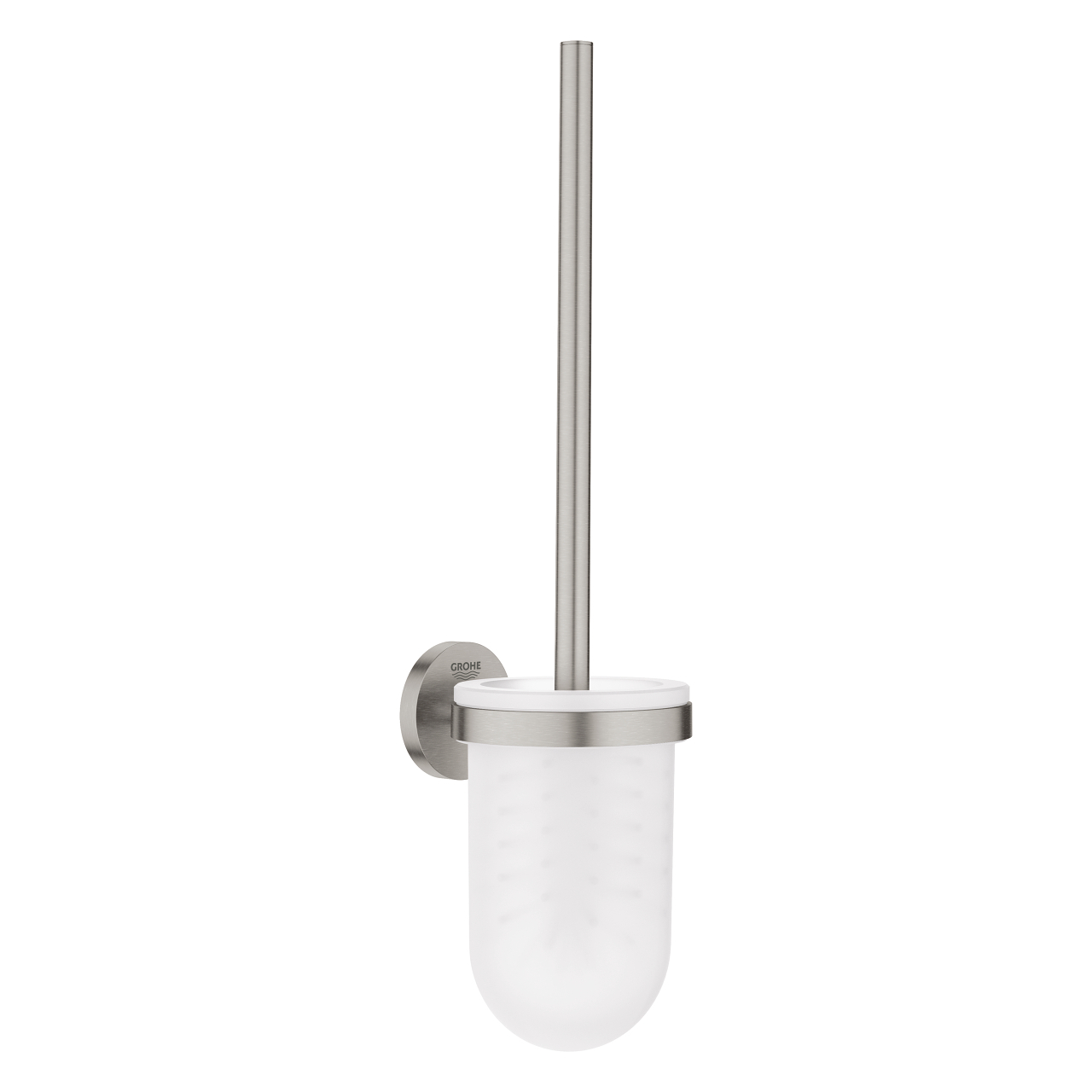 Grohe Essentials toiletborstel met houder supersteel