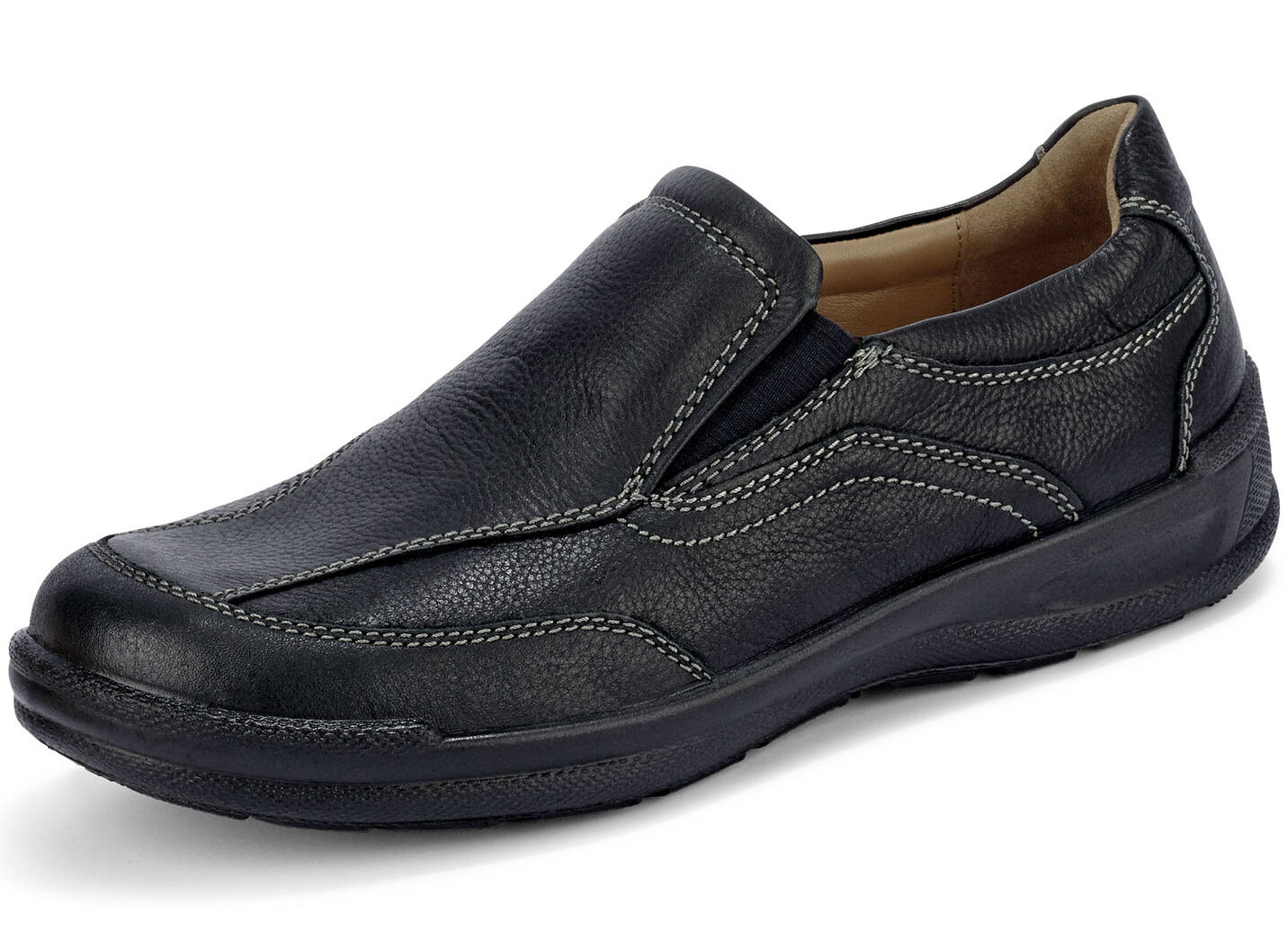 GINO GALANTE, klassische Herren-Slipper, mit herausnehmbarem Fussbett
