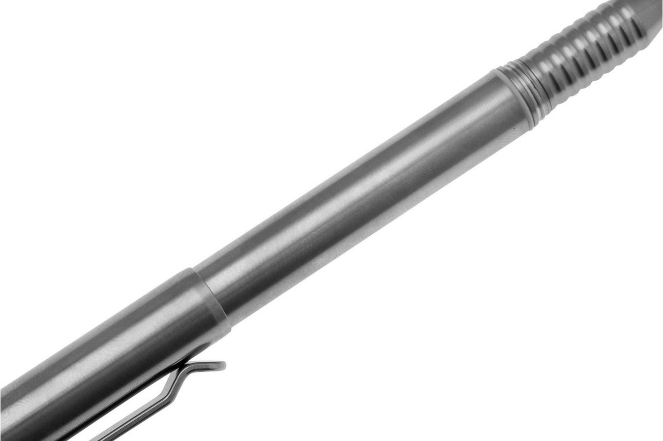 Big Idea Design Ti Arto EDC Pen ARTO-RW Machined Raw Titanium, ultimate refill friendly everyday carry pen