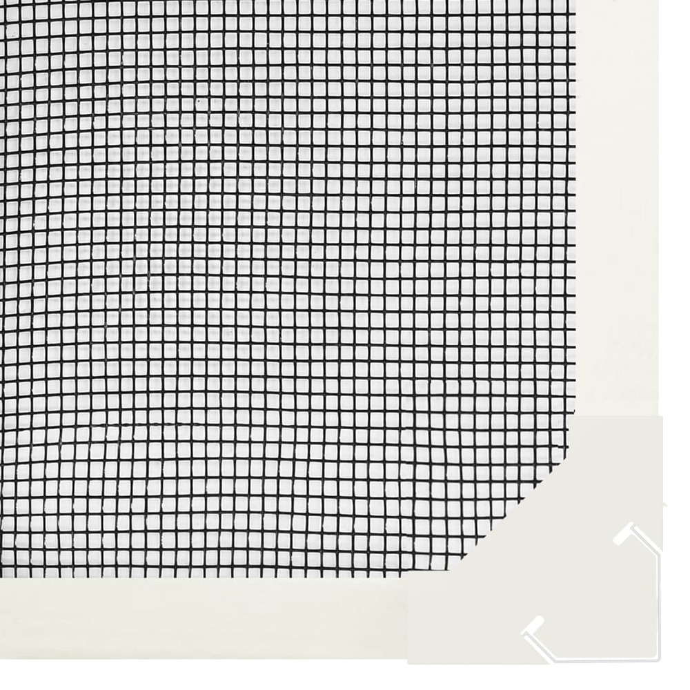 Moustiquaire magnétique pour fenêtres blanc 80x140 cm